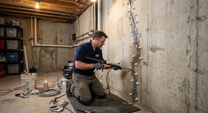 Basement Crack Repair in Hiram, GA