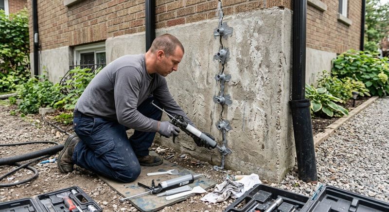 Cracked Basement Floor Repair in Hiram, GA
