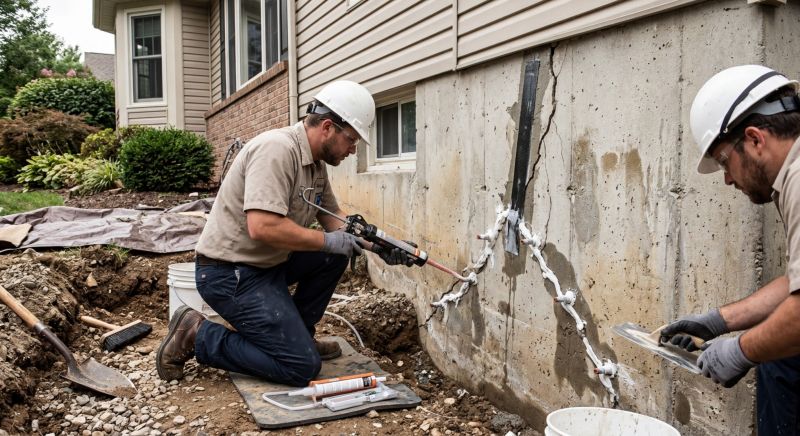 Cracked Foundation Repair in Hiram, GA