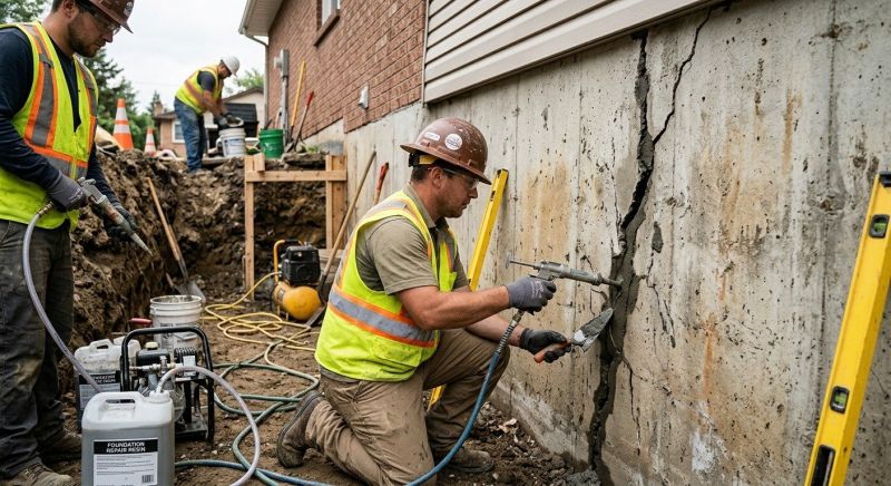 Cracked Foundation Repair in Rockmart, GA