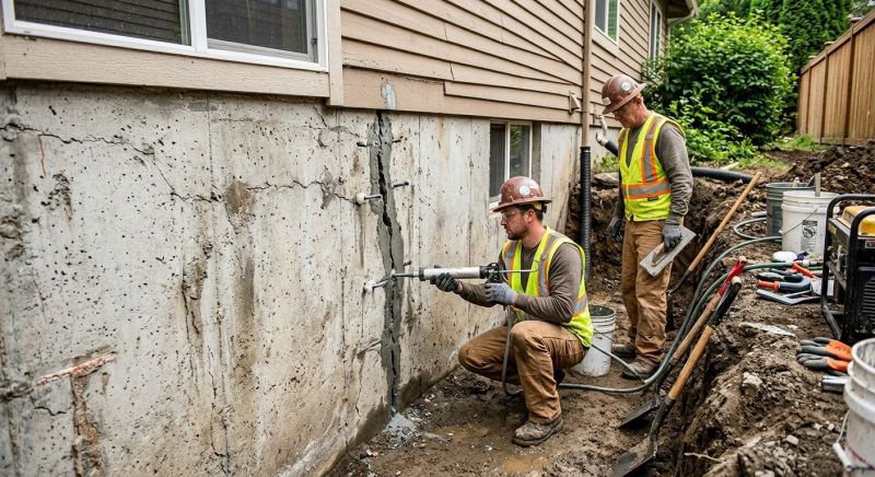 Cracked Foundation Repair in Temple, GA