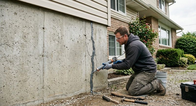 Foundation Crack Sealing in Hiram, GA
