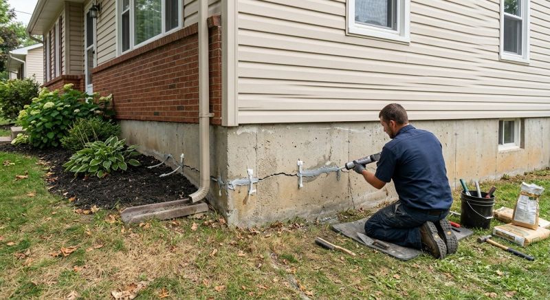 Foundation Crack Sealing in Hiram, GA