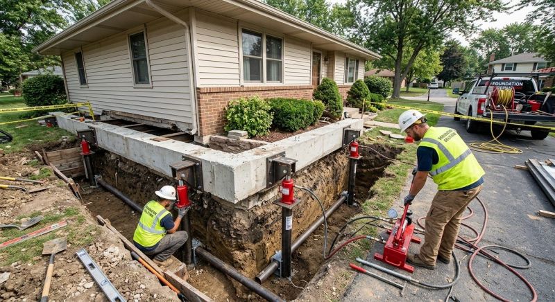 Foundation Jacking in Temple, GA