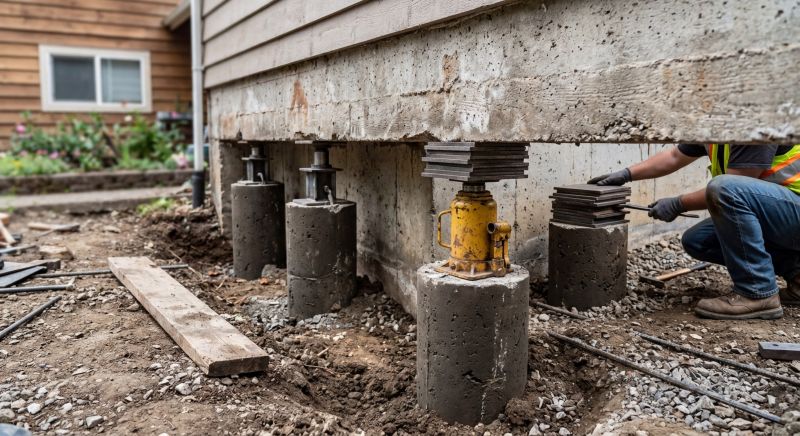 Foundation Pier Leveling in Hiram, GA