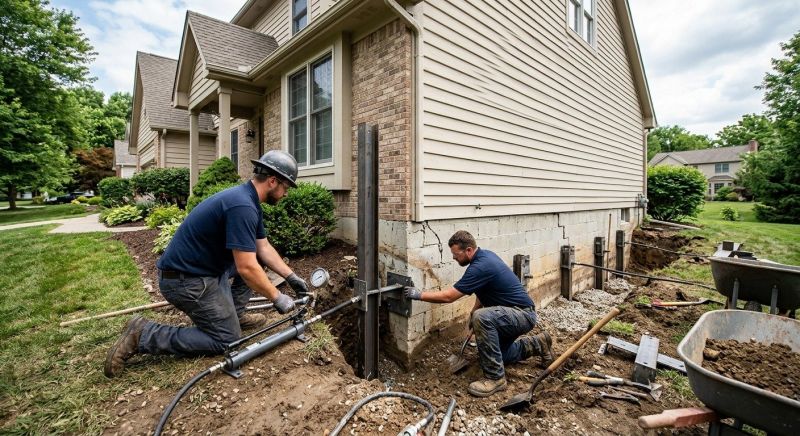 Foundation Pier Repair in Hiram, GA