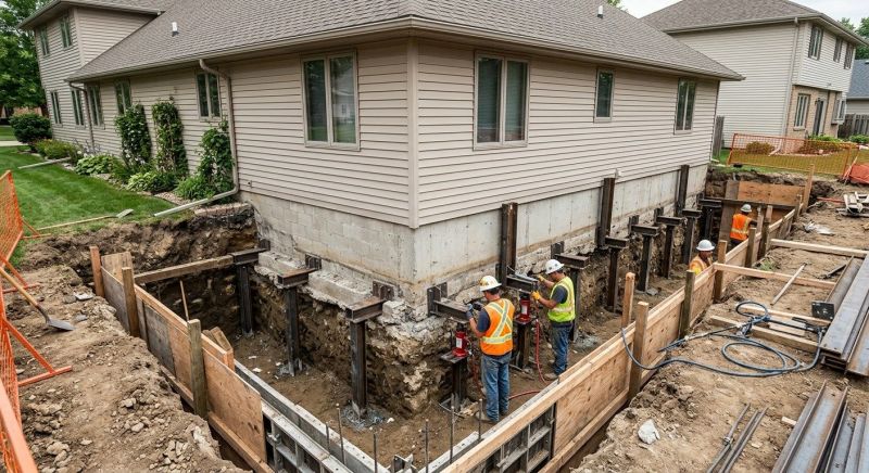 Foundation Underpinning in Hiram, GA