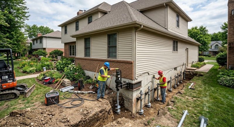 Helical Piers Installation in Hiram, GA