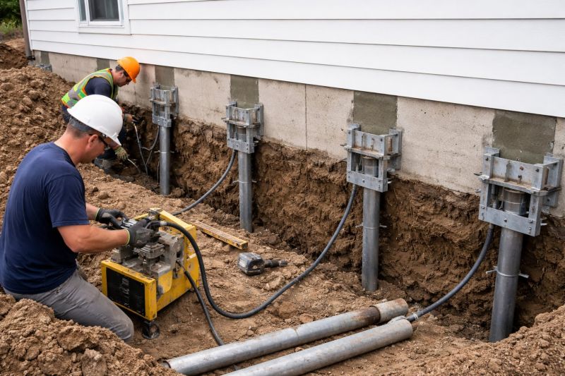Helical Piers Installation in Hiram, GA