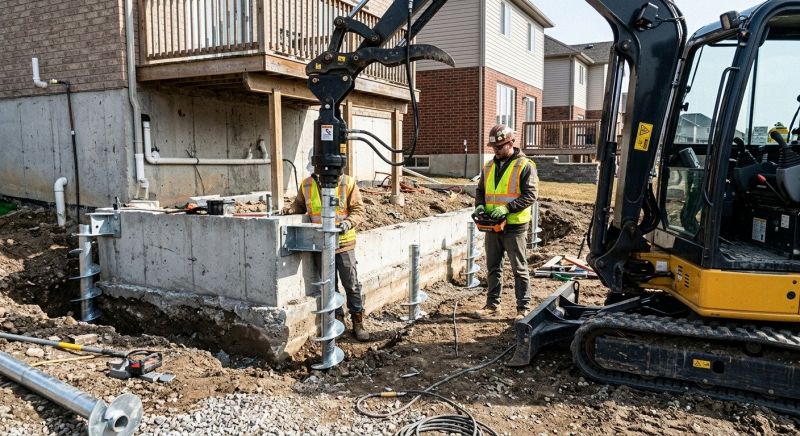 Helical Pile Installation in Hiram, GA