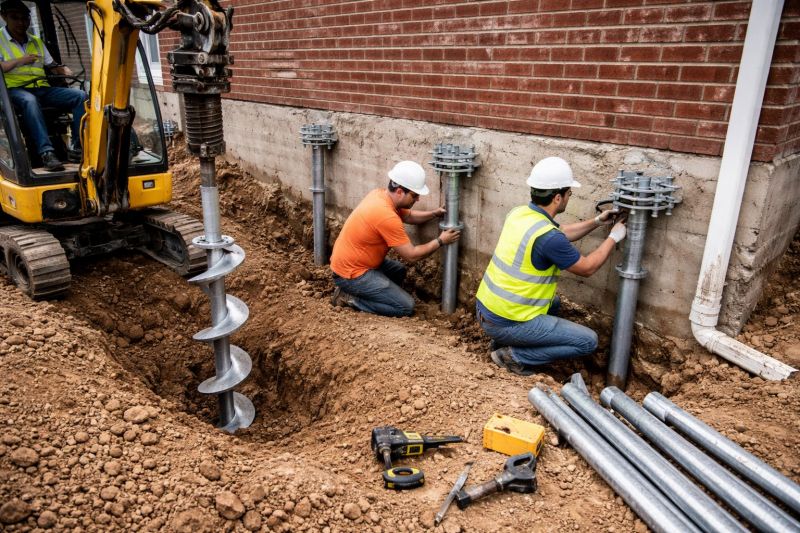 Helical Pile Installation in Hiram, GA