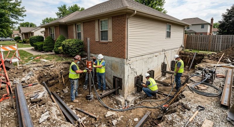 House Foundation Repair in Dallas, GA