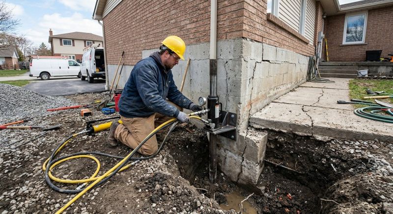 Sinking Foundation Repair in Cobb County, GA