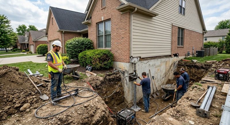 Sinking Foundation Repair in Marietta, GA