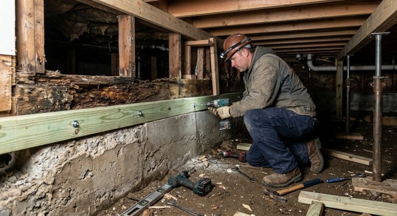 Sinking Foundation Repair in Rockmart, GA