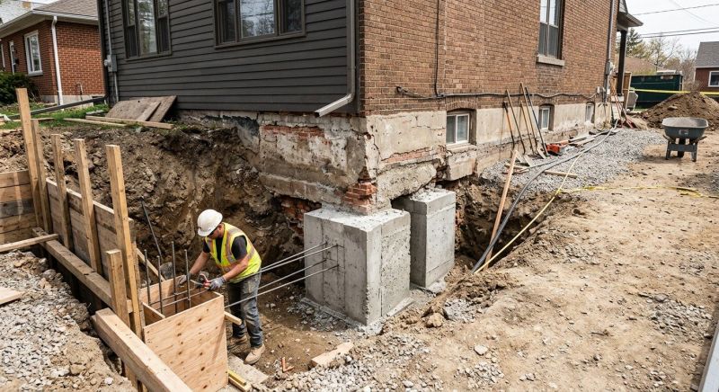 Structural Underpinning in Hiram, GA