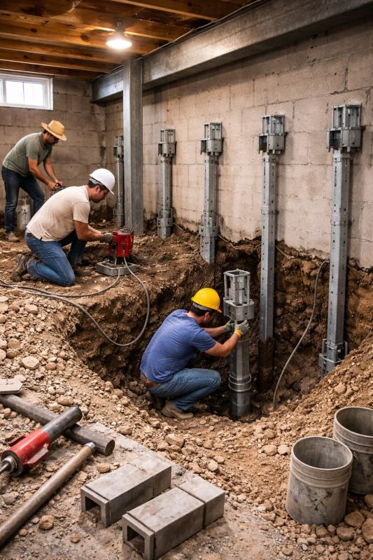 Structural Underpinning in Hiram, GA
