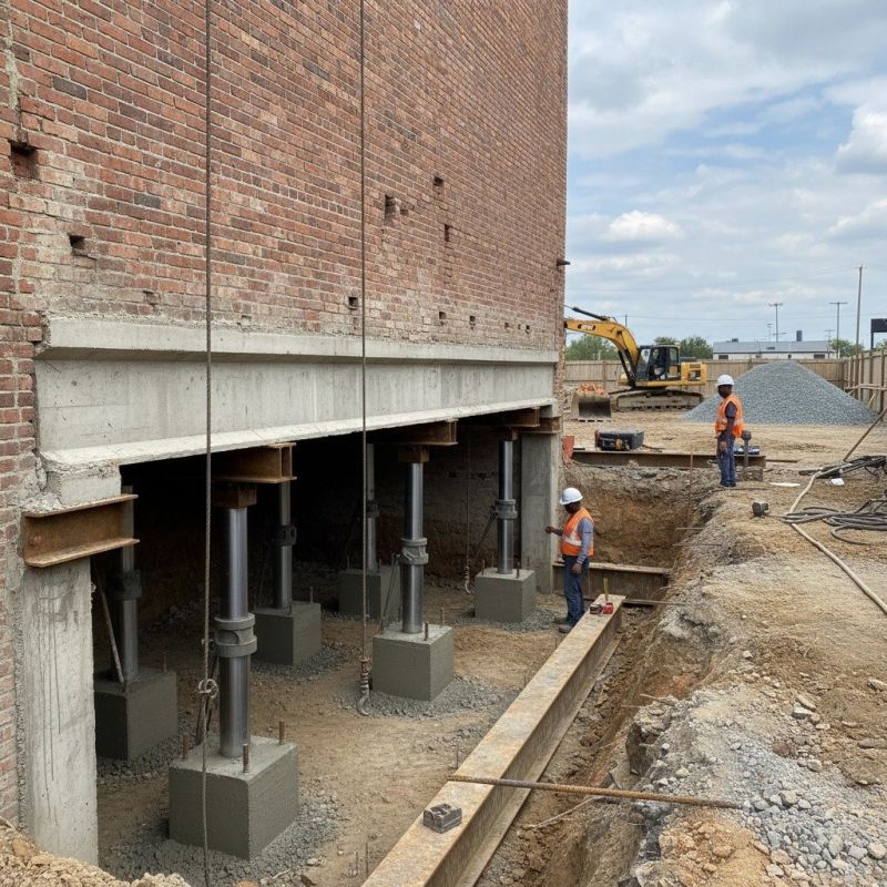 Structural Underpinning in Hiram, GA
