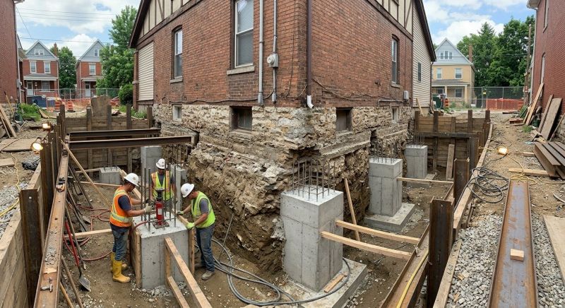Structural Underpinning in Hiram, GA